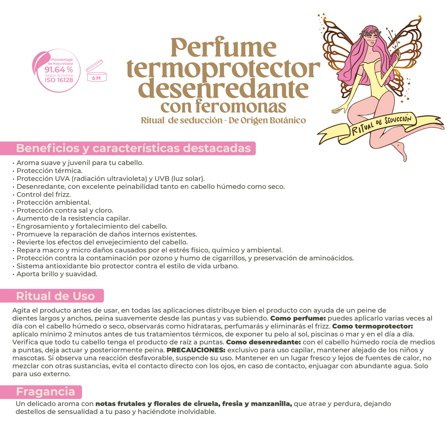 Pefume termoprotector capilar Ritual de Seducción x120 ml