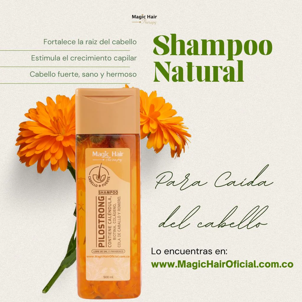 Shampoo Pilostrong - Calendula, Biotina Colageno