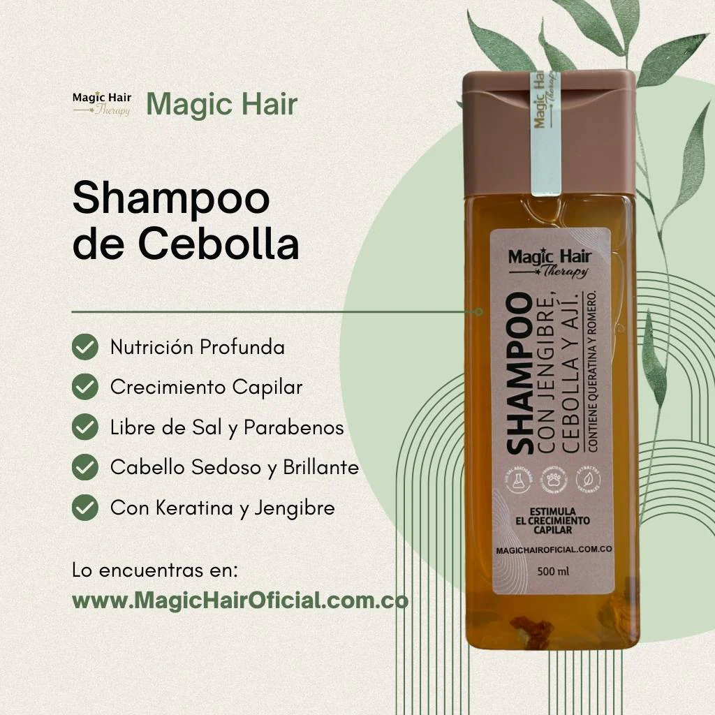 Shampoo con Jengibre, Cebolla y Ají